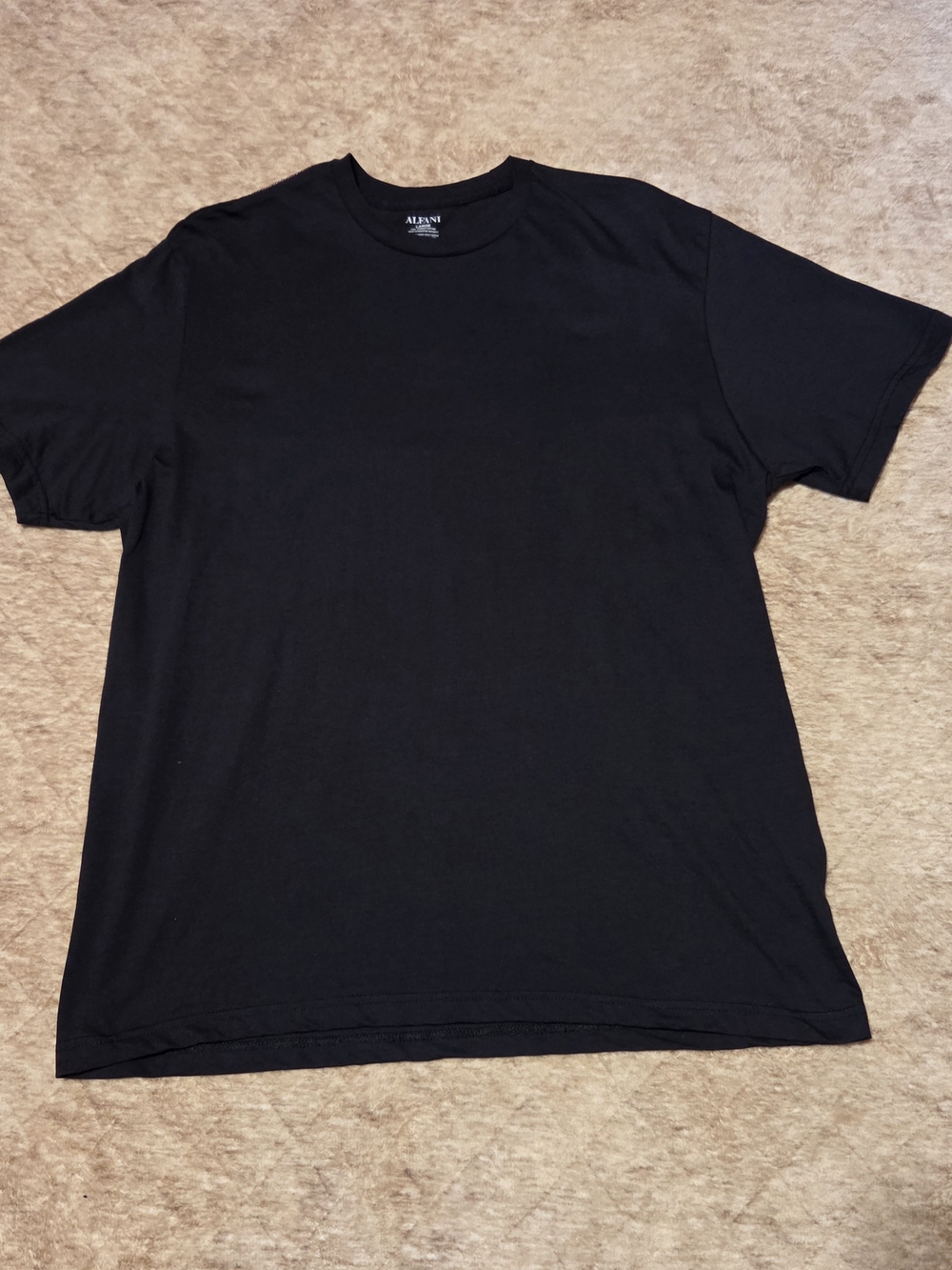 Alfani Men’s Black Crew Neck T‑Shirt